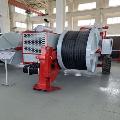Zwilling 400KV rollen 12 Ton Overhead Line Stringing Equipment den hydraulischen vorderen Stabilisator zusammen