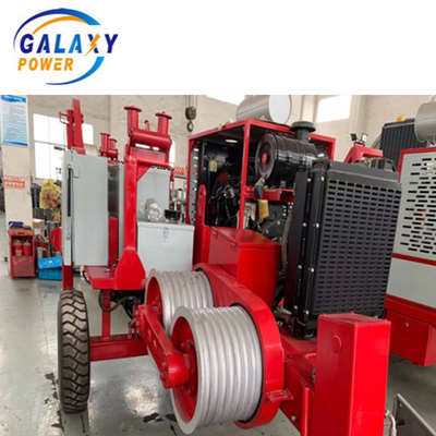 Diesel-77kw 103hp 400mm Stier 4 Ton Transmission Line Stringing Equipment
